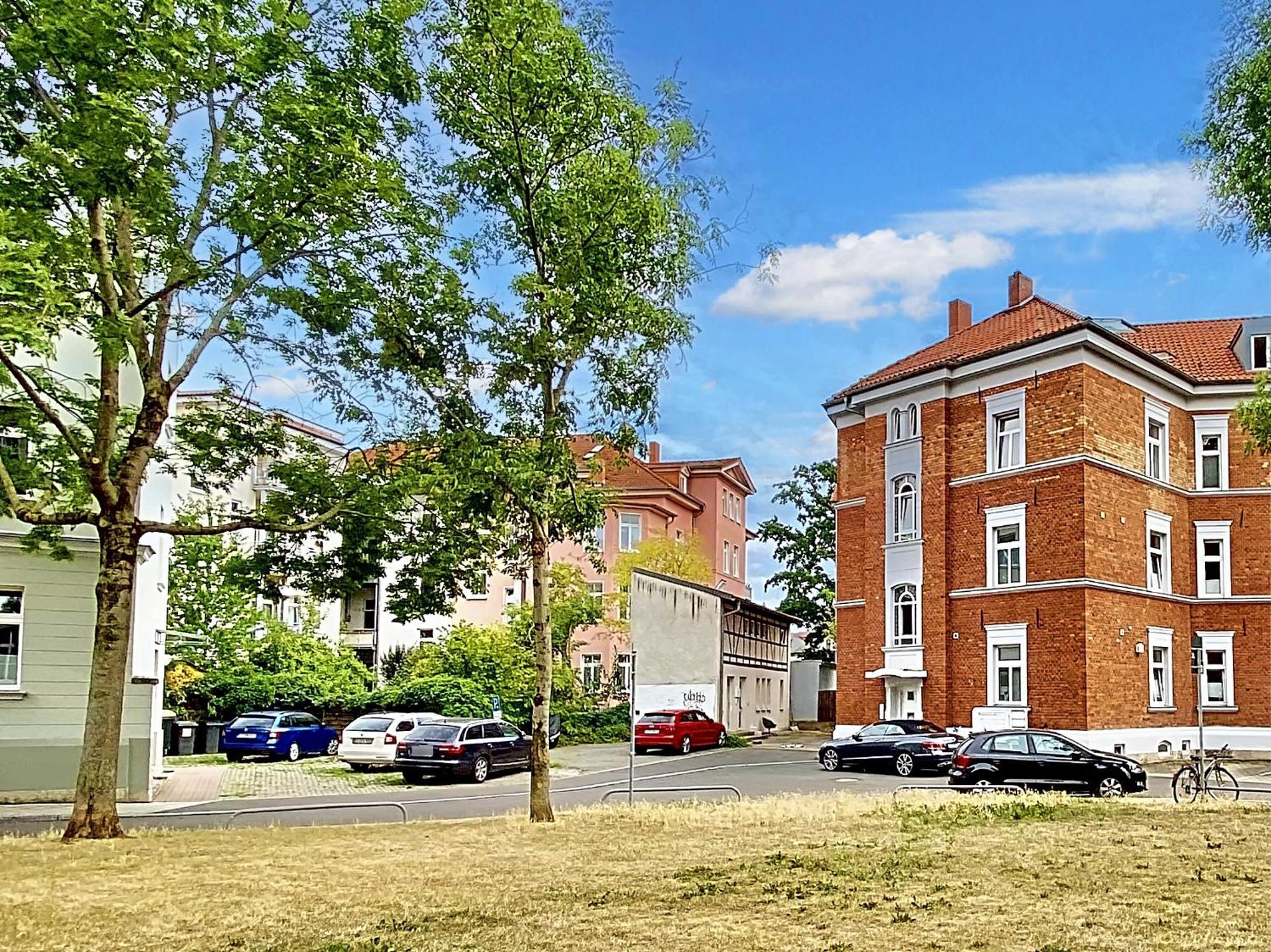 Die Remise Mit Kostenlosem Parkplatz Direkt Vor Der Tuer Érfurt Exterior foto